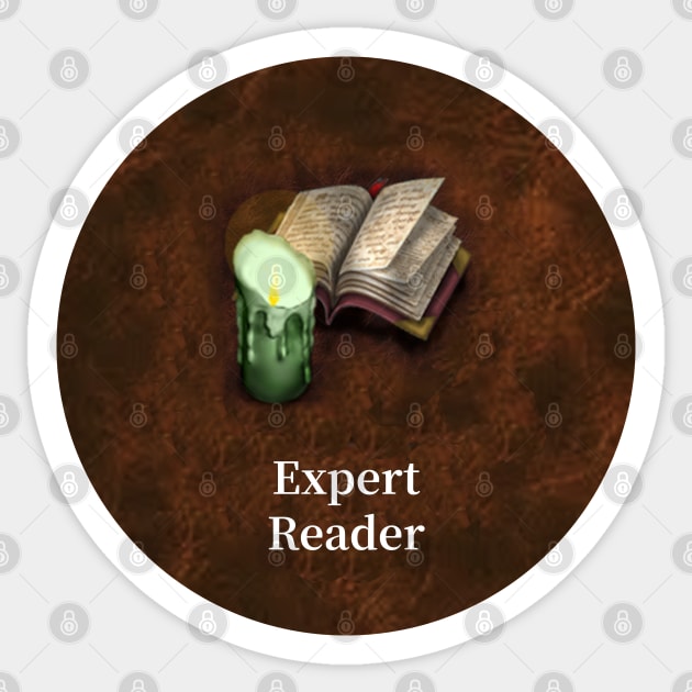 Expert Reader - Heroes of Might and Magic III expert reader skill Sticker by caseofstyle